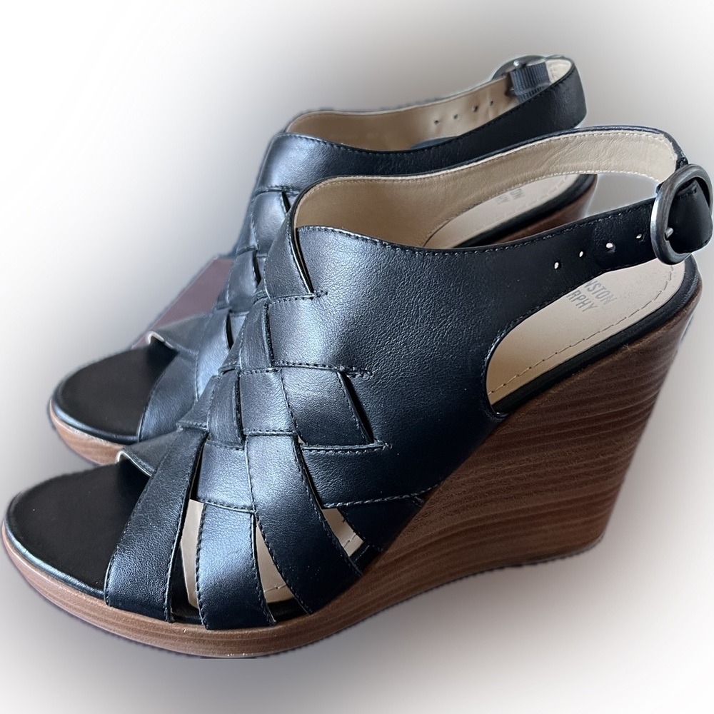 Johnston & Murphy Black Sandal